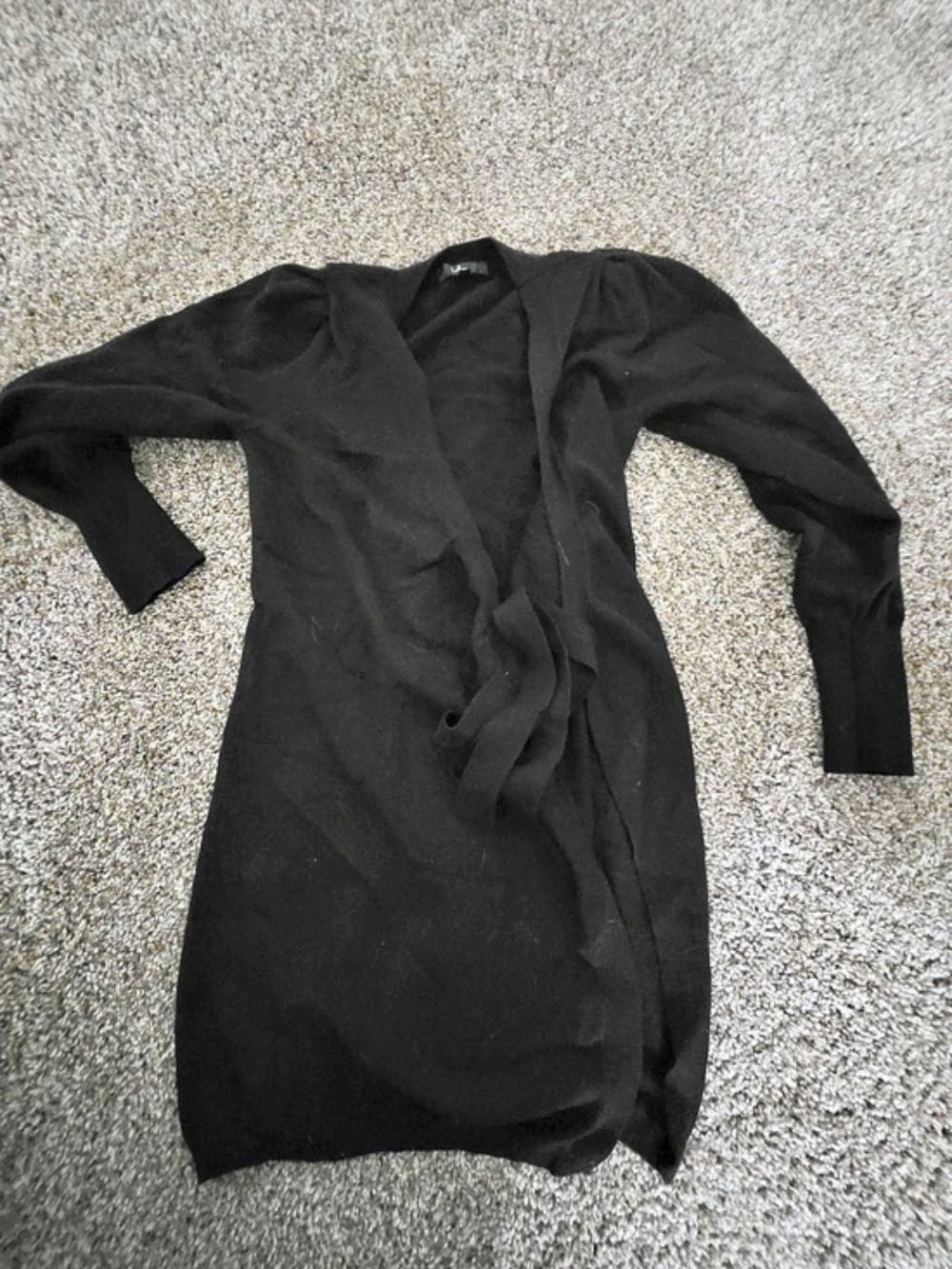 Lulus Black Wrap Mini Dress Like New